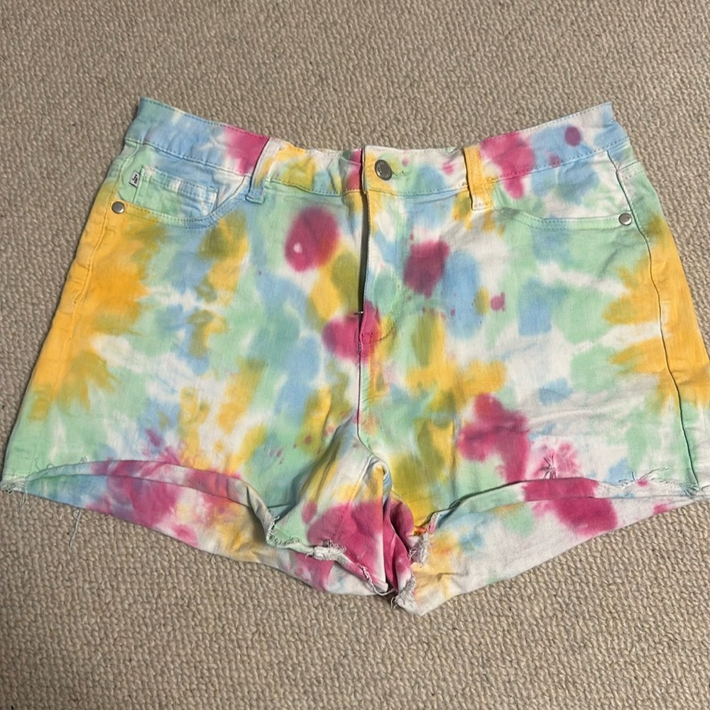 Tie dye Jean shorts